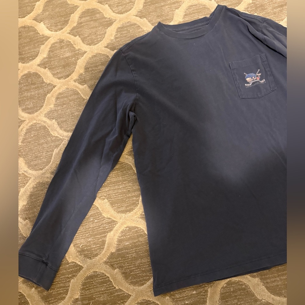 Vineyard Vines Boy’s Navy Blue Tee - Picture 6 of 8